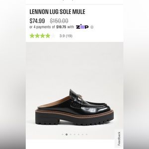 Sam Edelman Platform Slip On Loafer Black Trendy & Cute Size 7